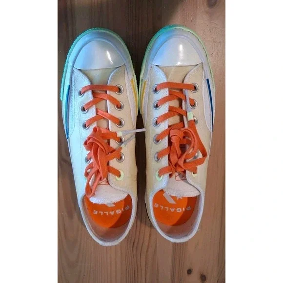Converse Chuck 70 Low Pigalle Collab Sneakers Barely Volt Orange Size M6 W7 Rare - Picture 2 of 6